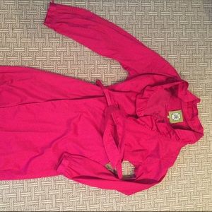 Elizabeth McKay Bright Pink Ruffled Collar Dress